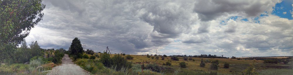 Закатное хмарное