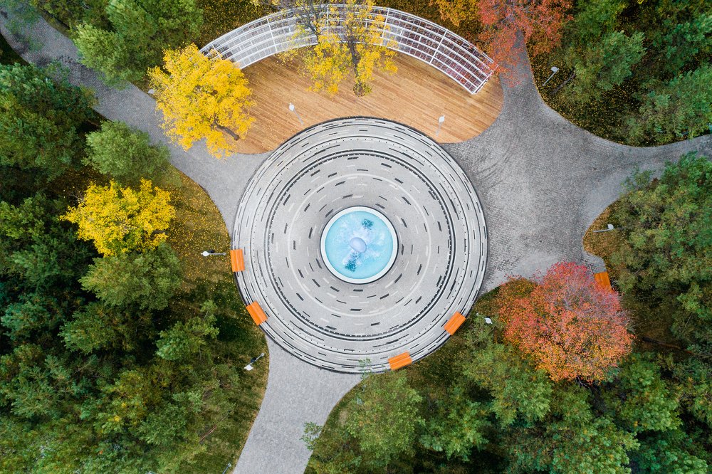 Город Альметьевск парк "Здоровье"