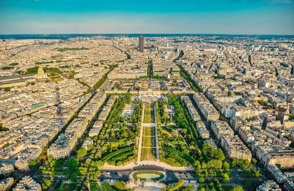 Aerial View of Paris