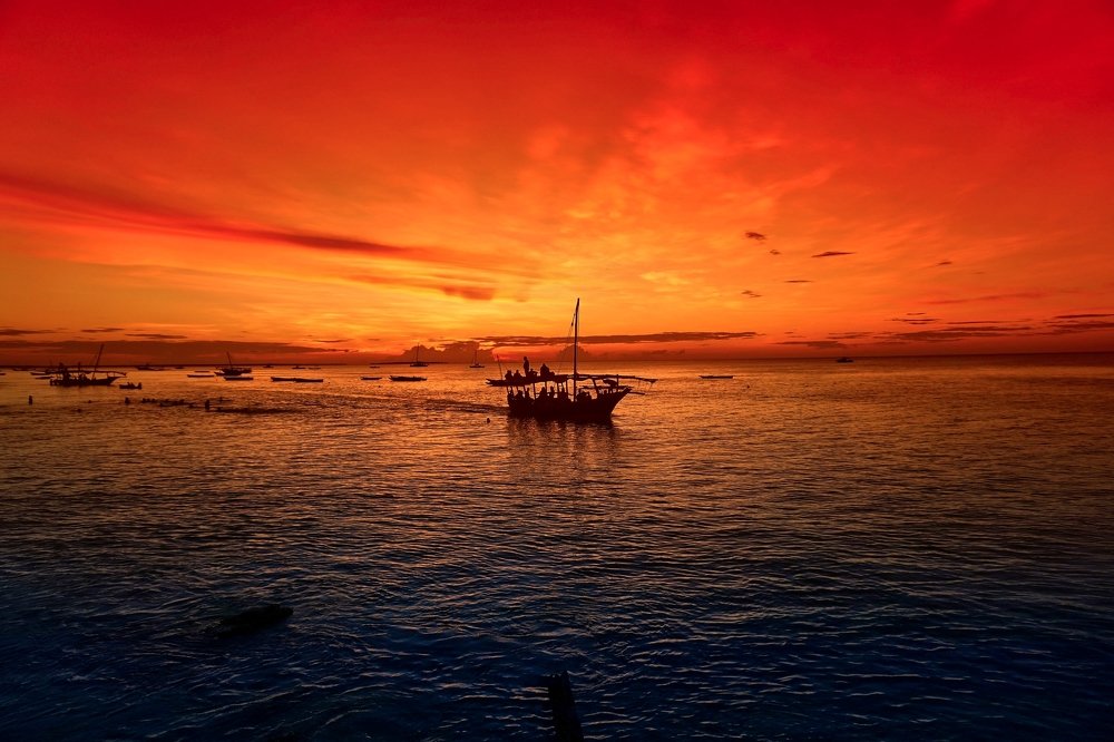 Sunset in Zanzibar