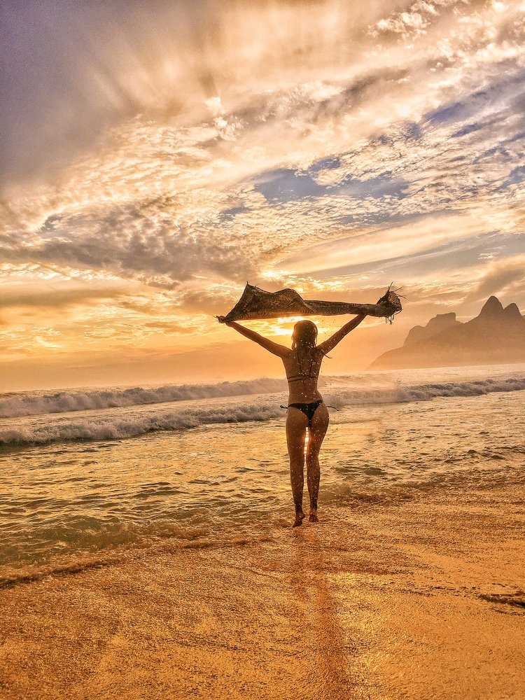 Carla and the sunset...