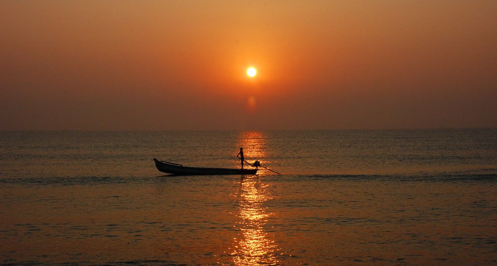 Oldman and sun.