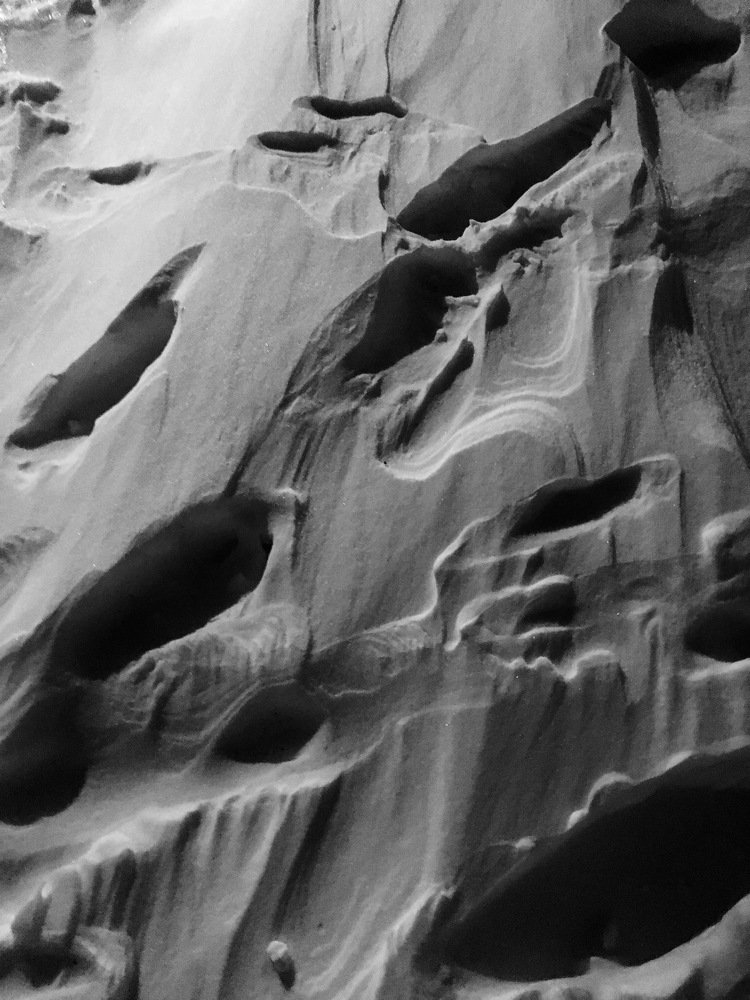 Brain craters or snowy tracks . The choice is yours