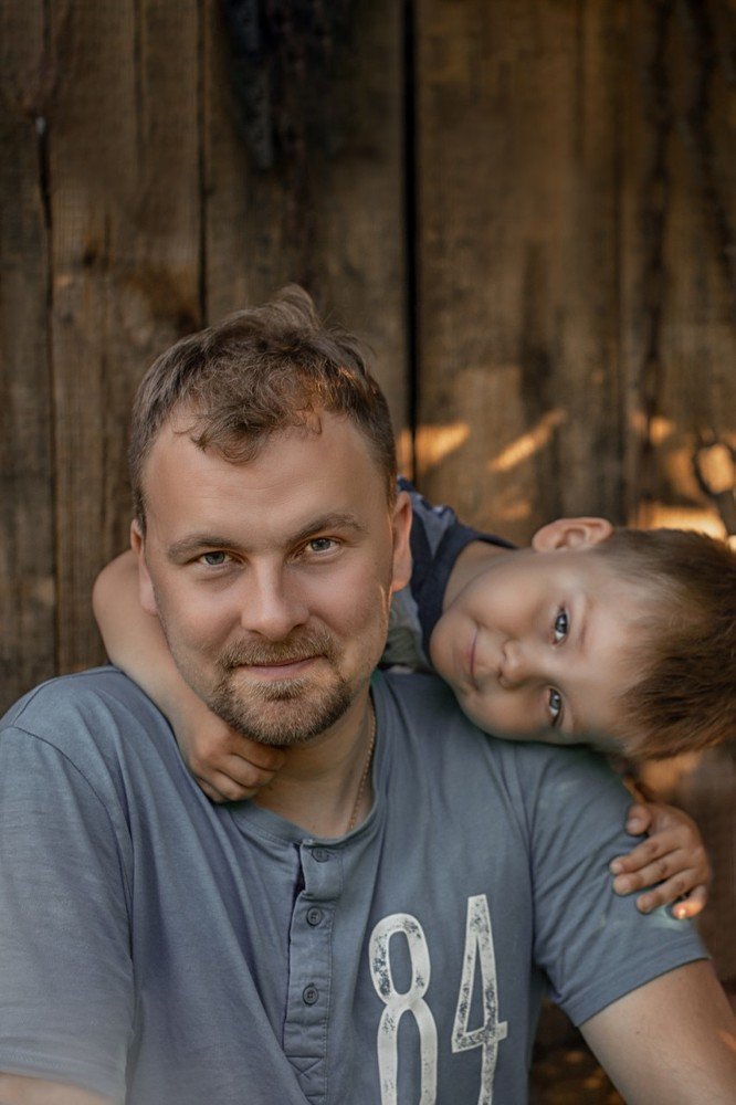 Папа с сыном