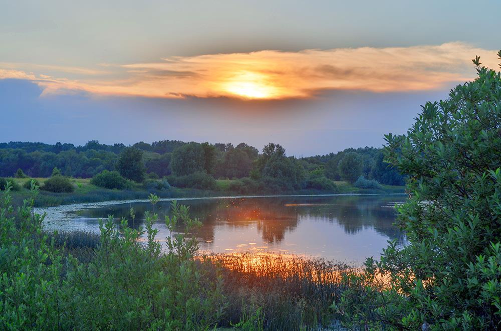 Вечер на озере