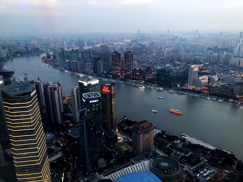 arieal view of the city