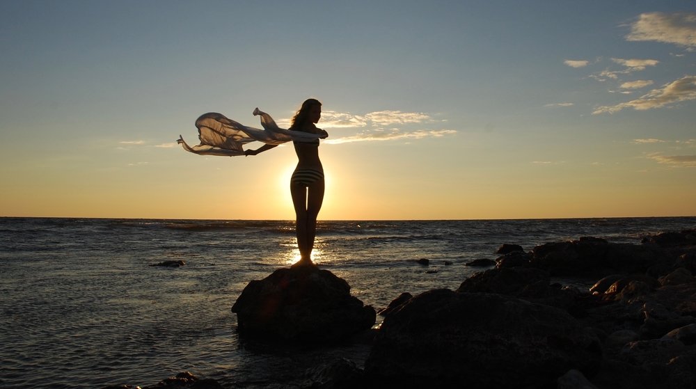 На закате у Чёрного моря