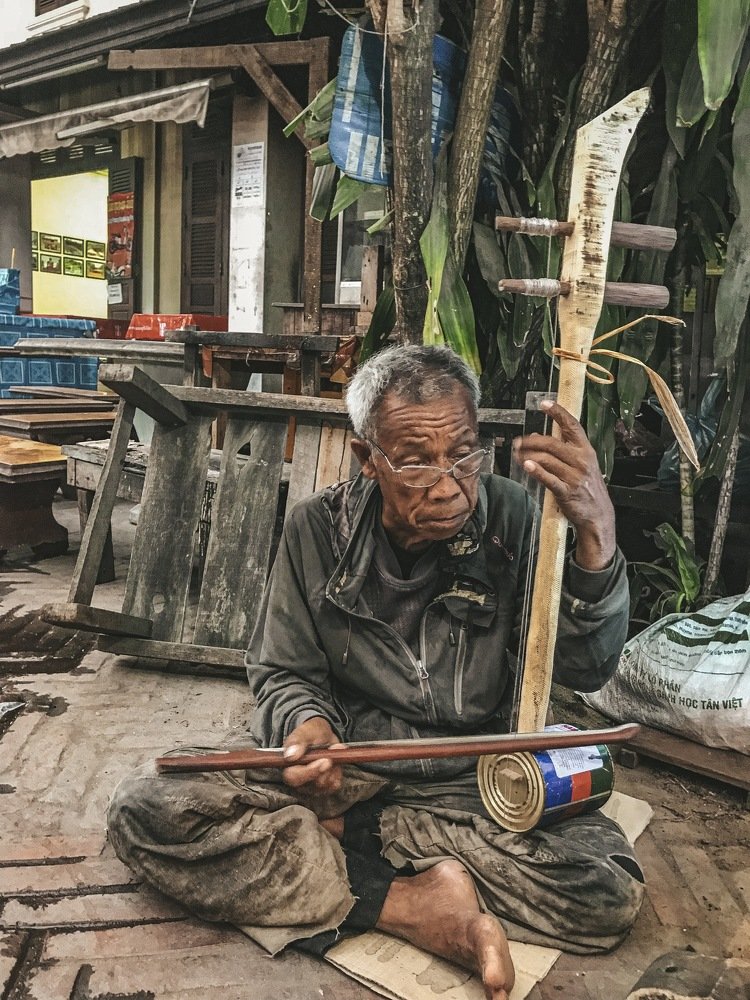 Музыкант. Лаос. musician. Laos