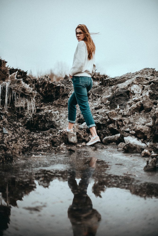 On the corner of the street