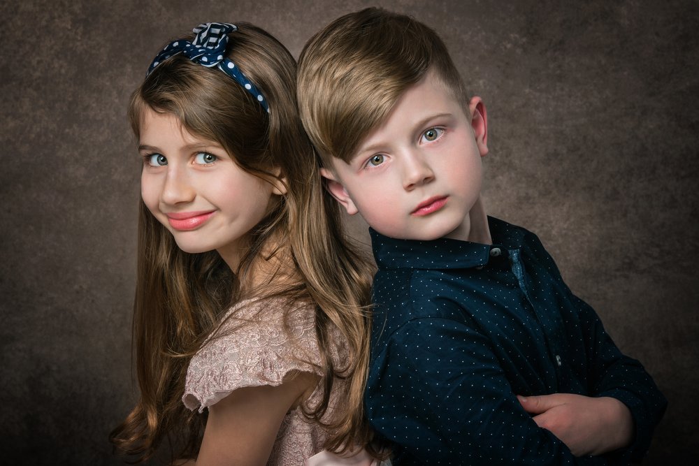 Portrait with a younger brother