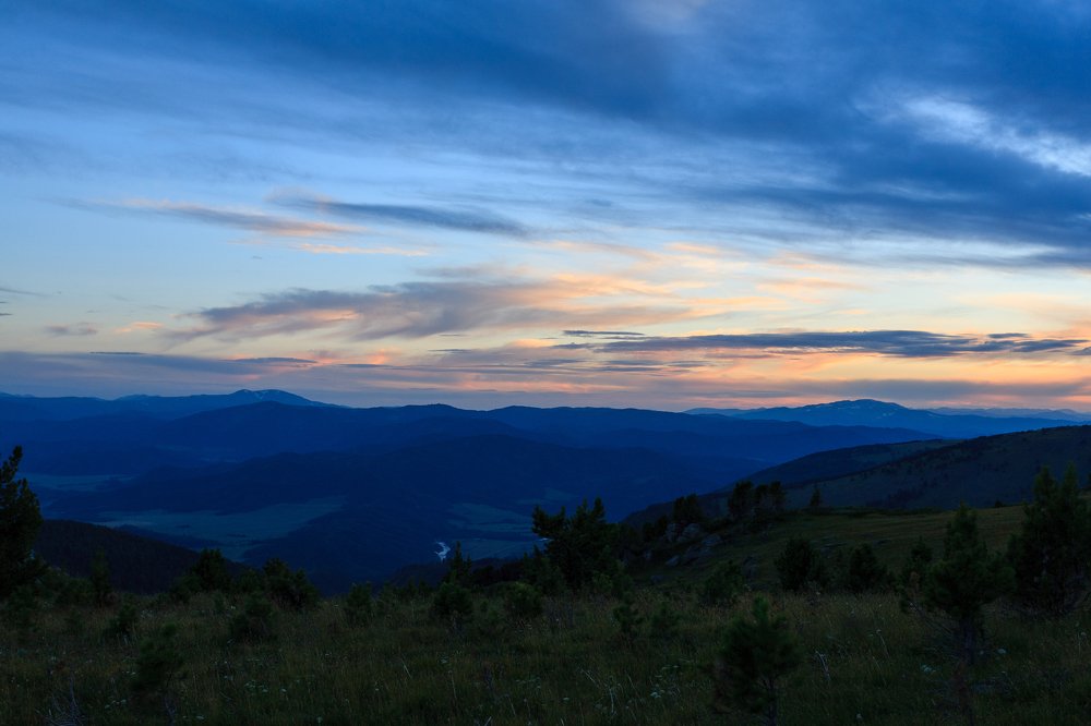 Голубой закат