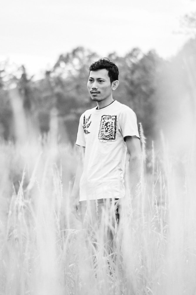 Male Black and White portrait