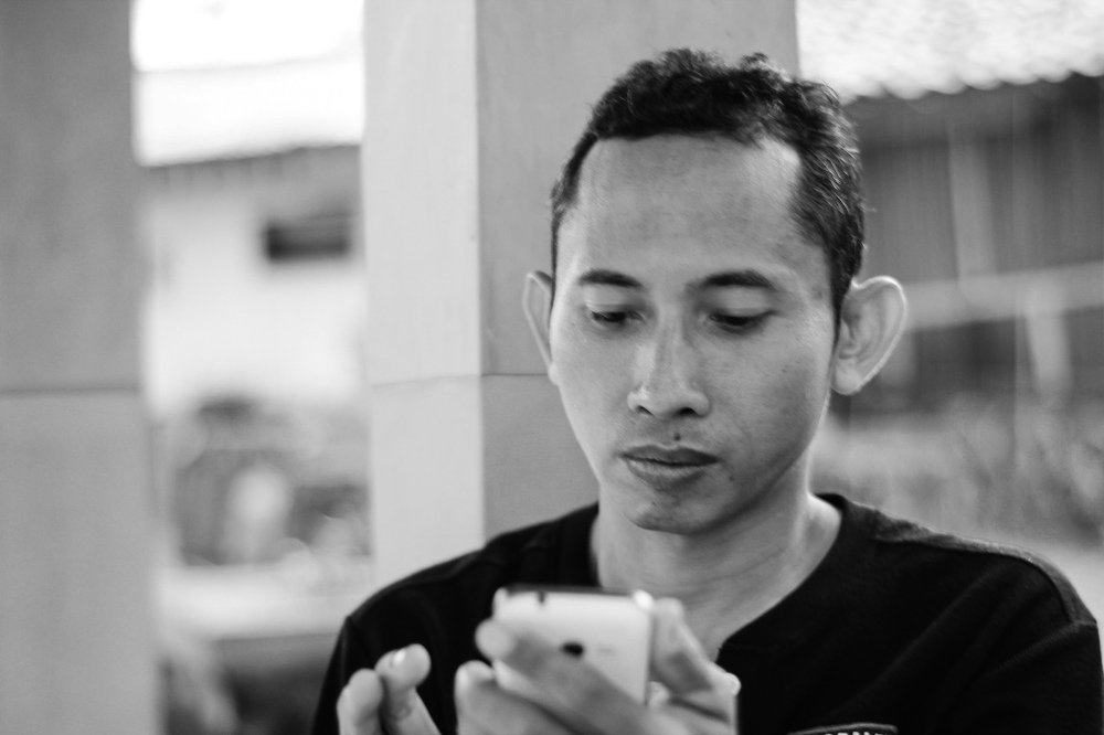 Male Black and White portrait