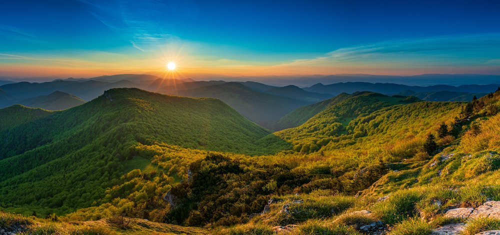 Sunrise from Kľak Hill