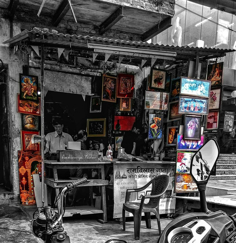 Man working in his shop