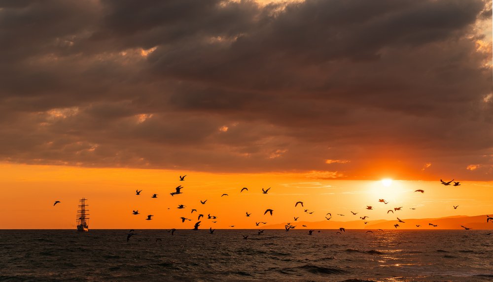 Как провожают пароходы ...