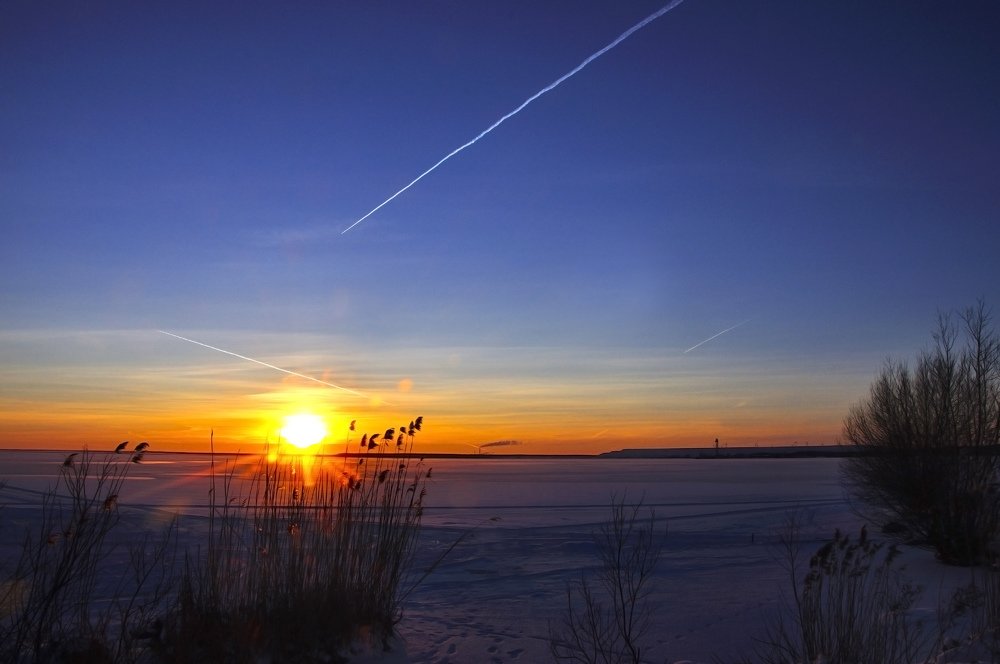 Морозный закат