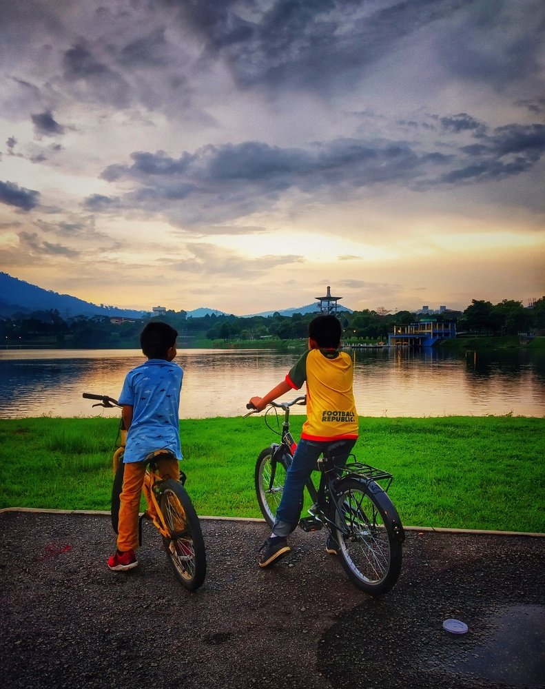 Bike Cycling in Park