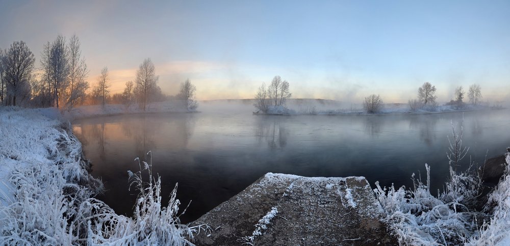 Закат на Енисее