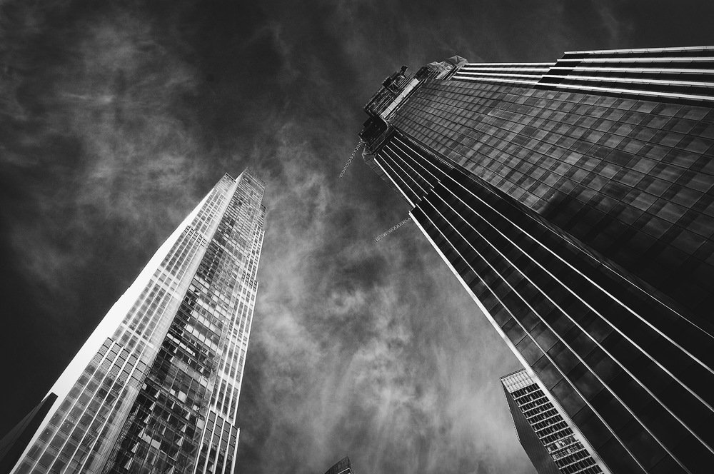 Neva Towers under construction