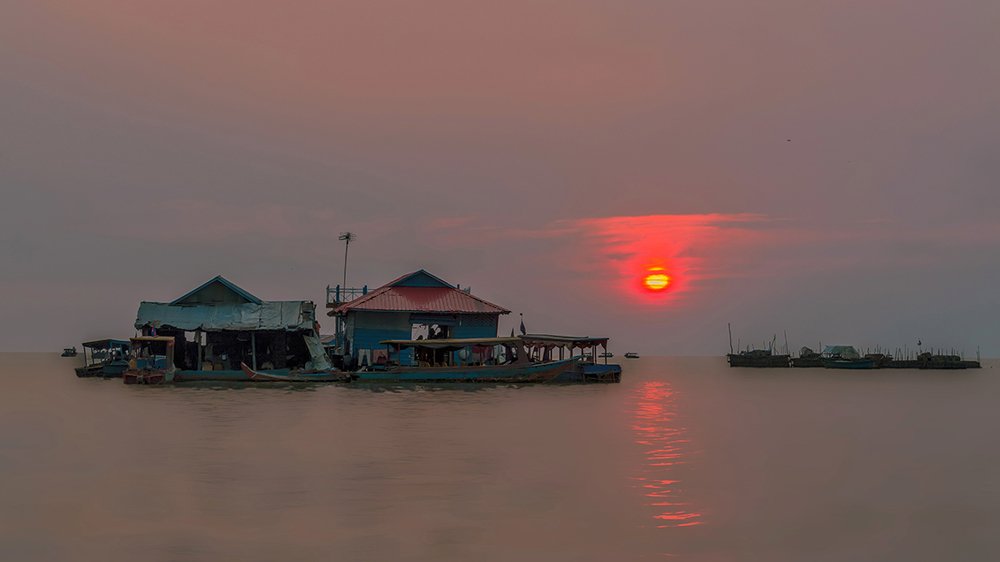 На озере Тонлесап