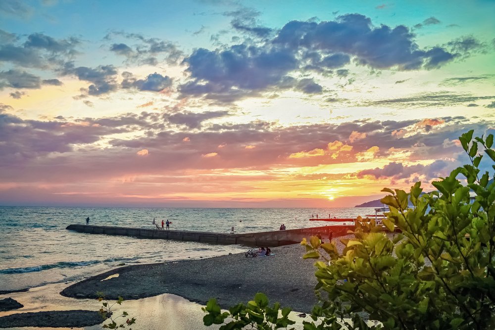 Summer evening in Sochi