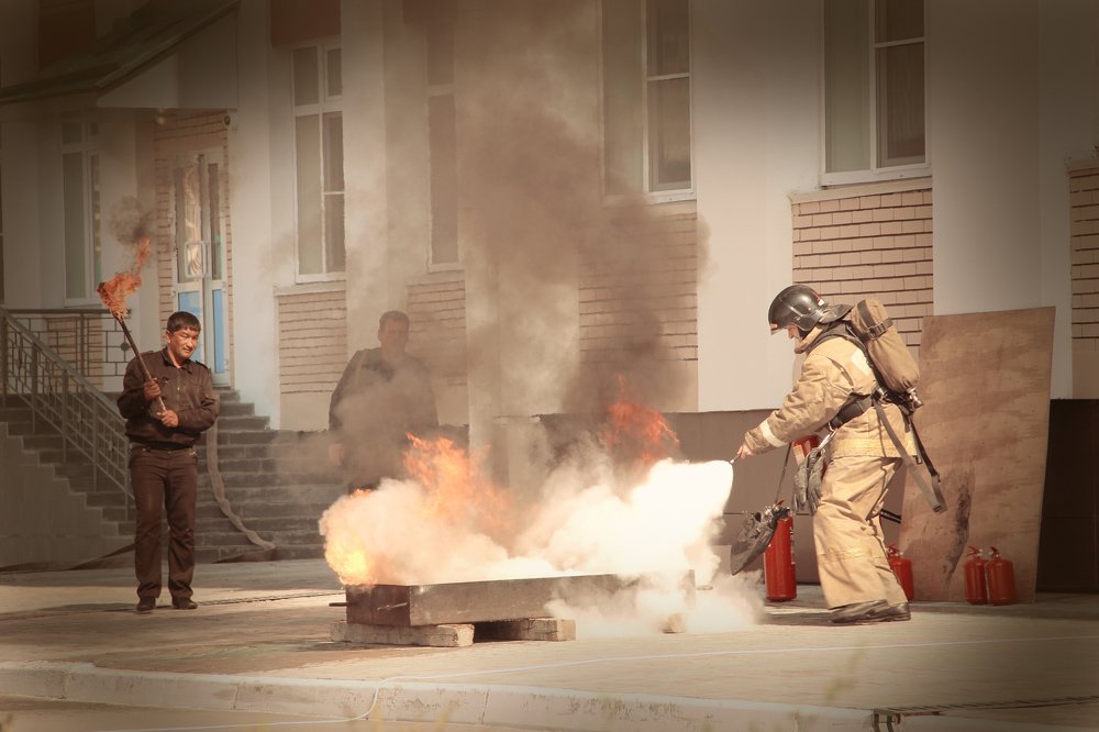 Учения пожарных