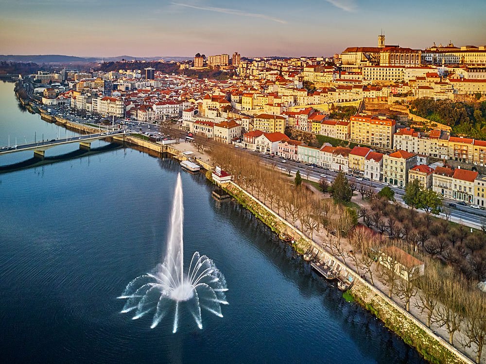 Coimbra city at sunset