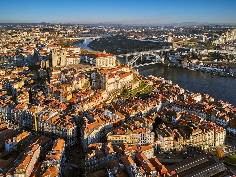 Porto city at sunset