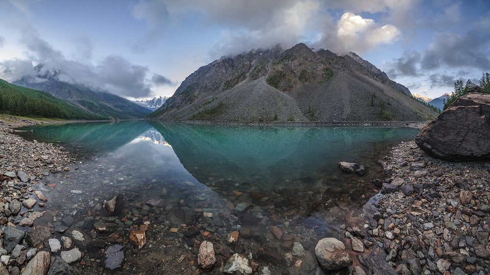 mountain lake mirror