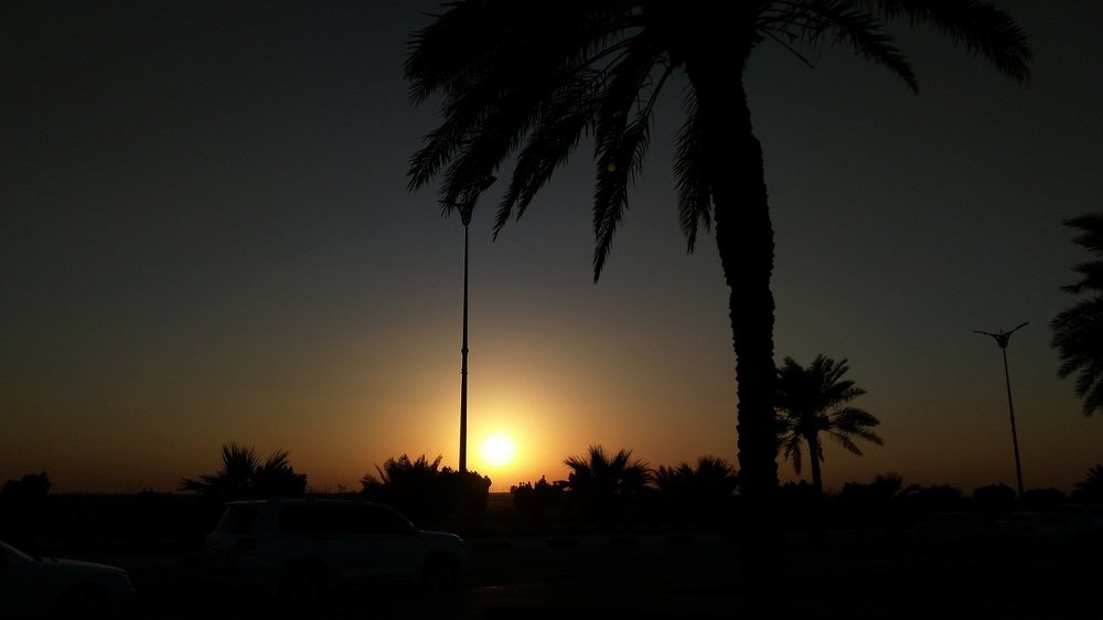 A beautiful sunset at Dammam in KSA.