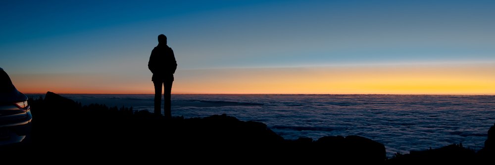 Закат над облаками