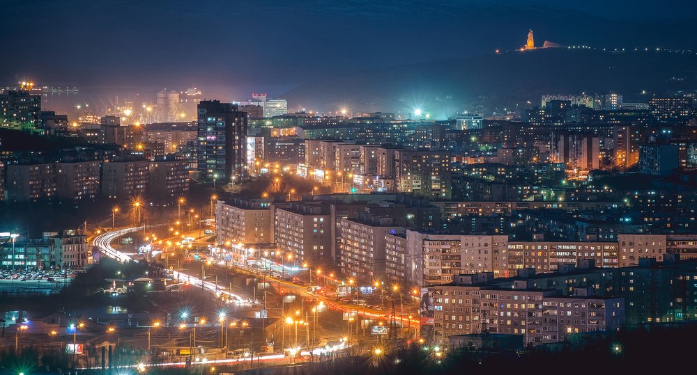 Ночной Мурманск