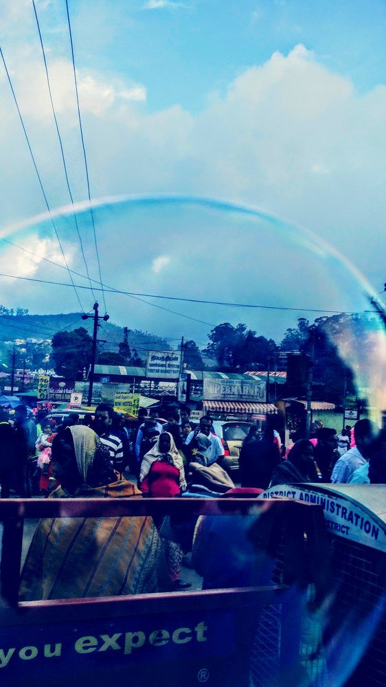 World through bubble