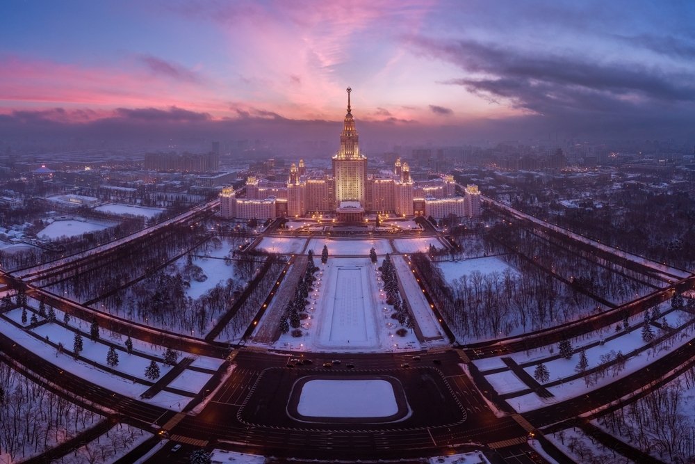 МГУ зимой