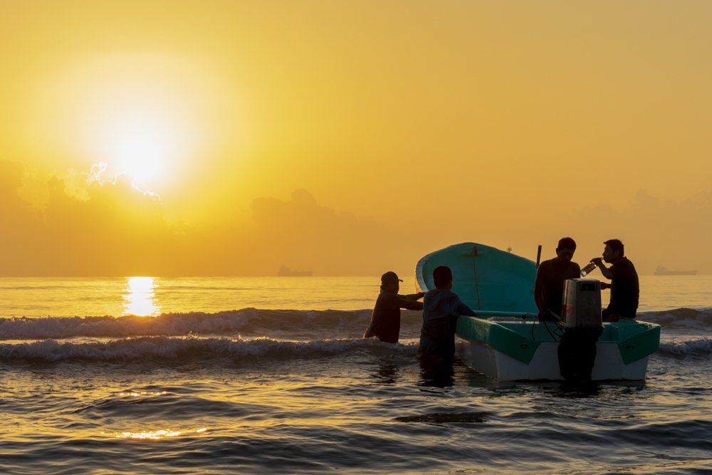 Fishermen at dawn