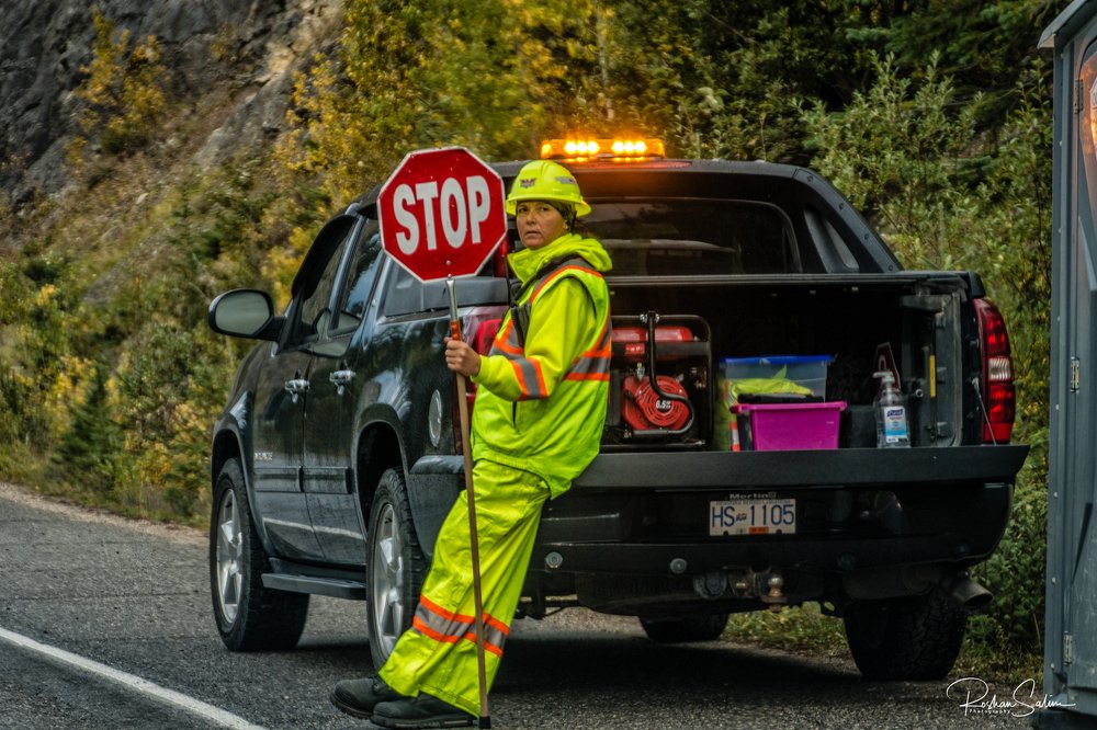 Highway police at work