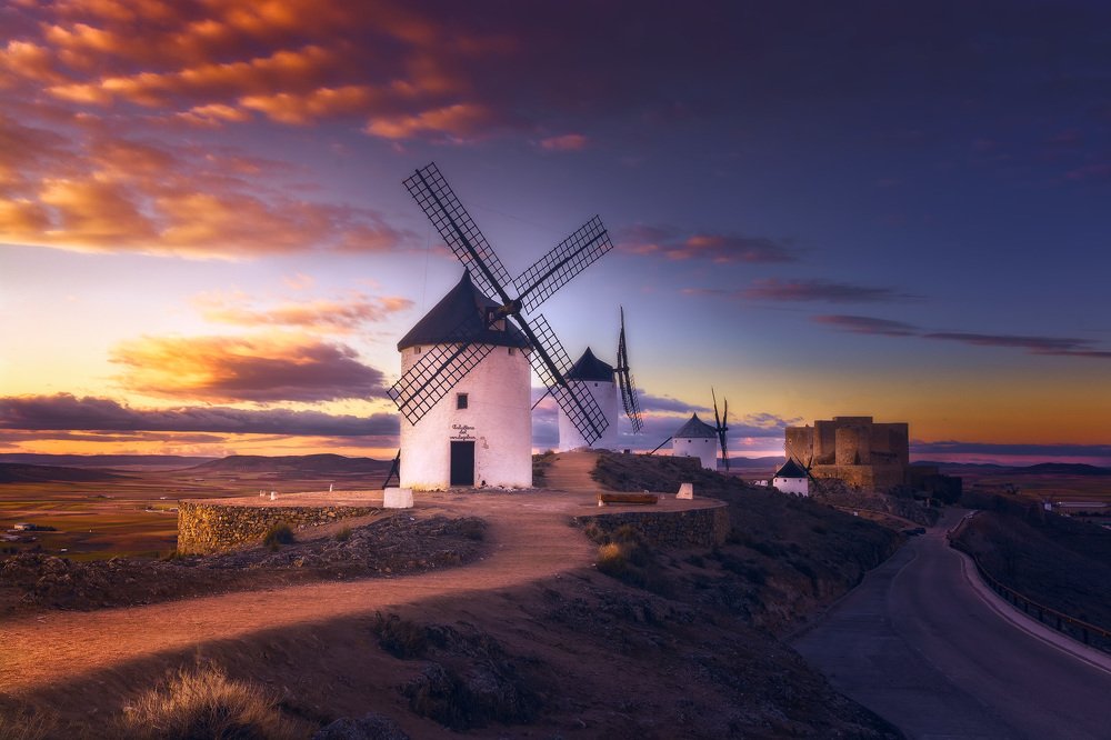 Sunset in Consuegra