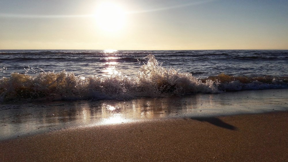 Закат в Саулкрасты, Латвия