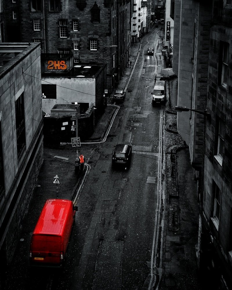 A random street at Edinburgh