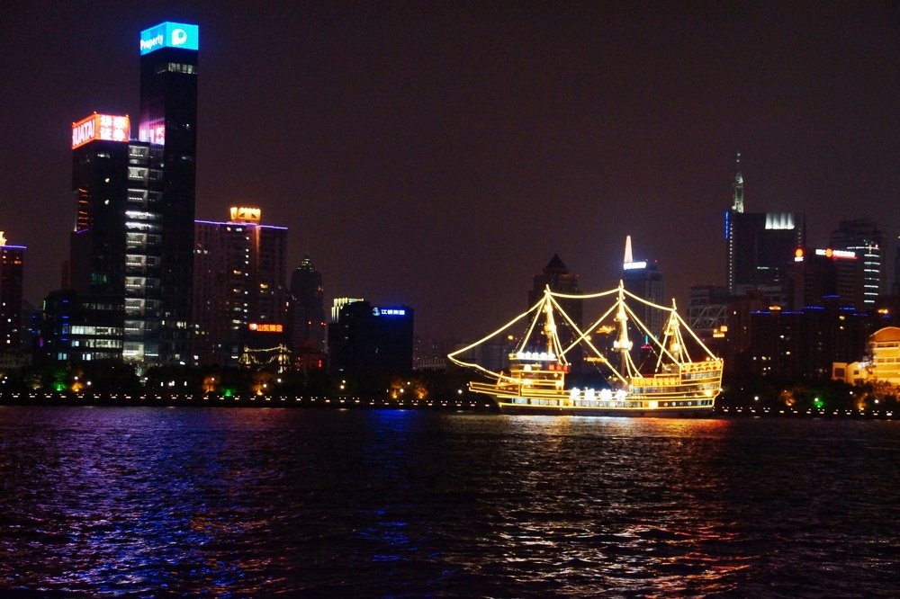 ночной Шанхай