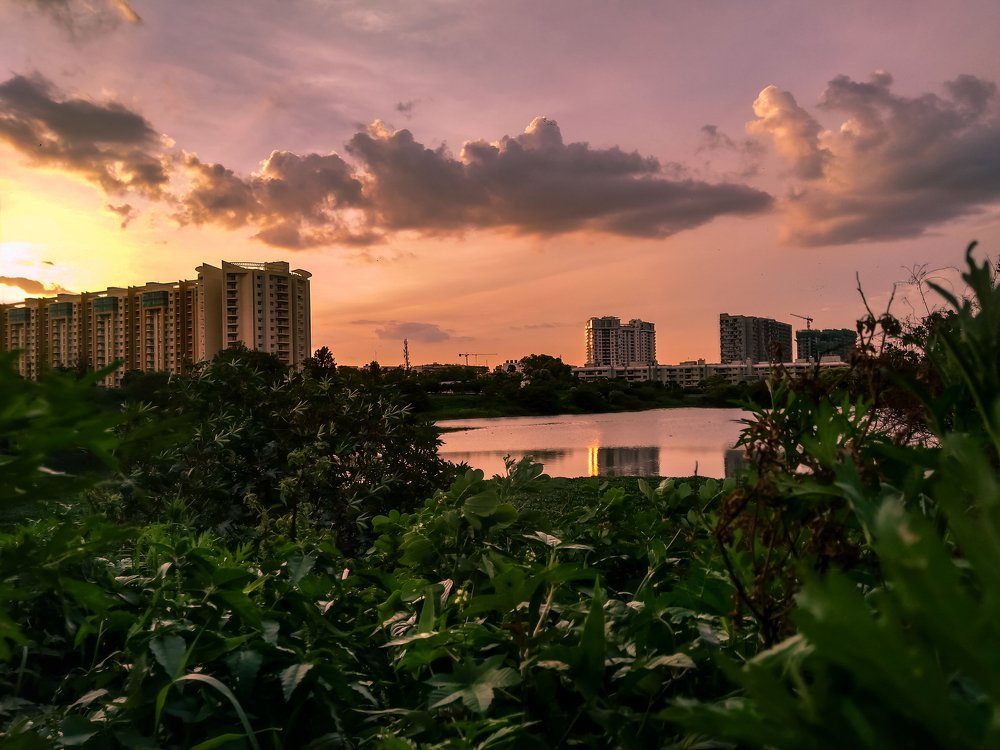 Sunset colors
