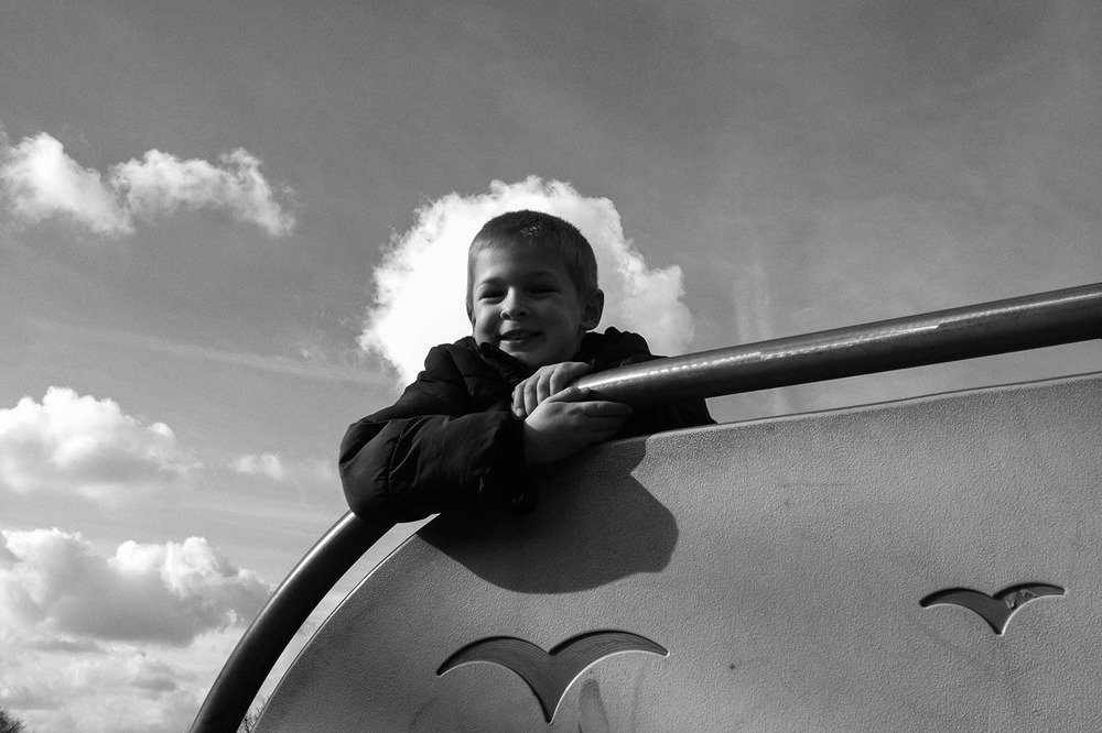 A cloud behind Patrick