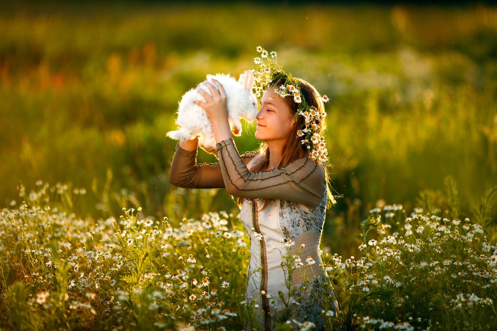 Милашка с кроликом