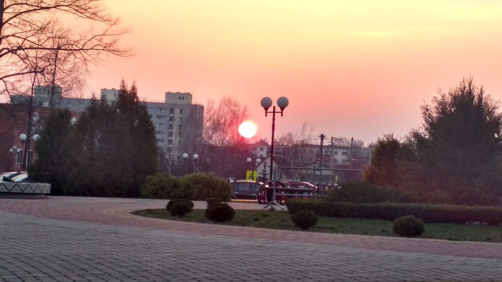 Закат городской.