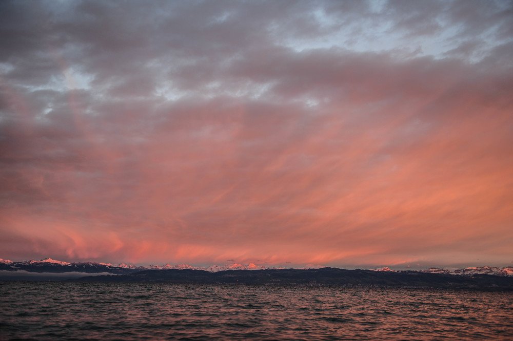 Закат на Боденском озере