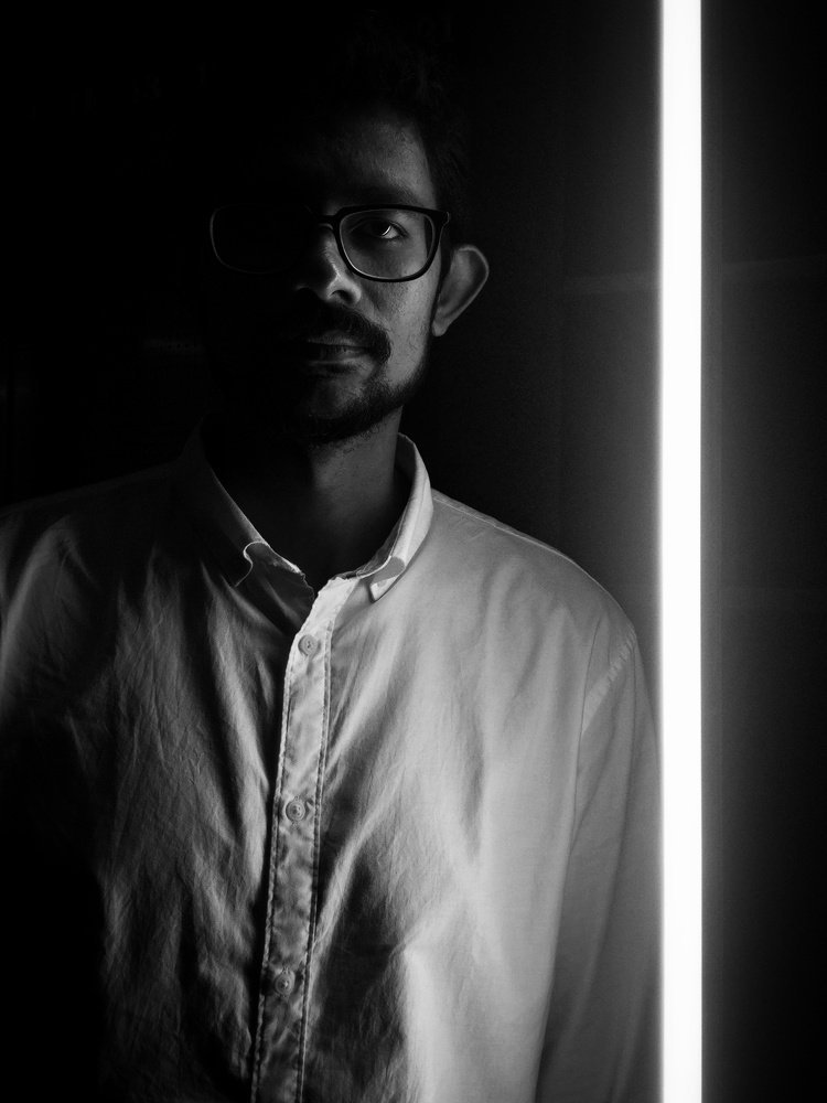 Man in white