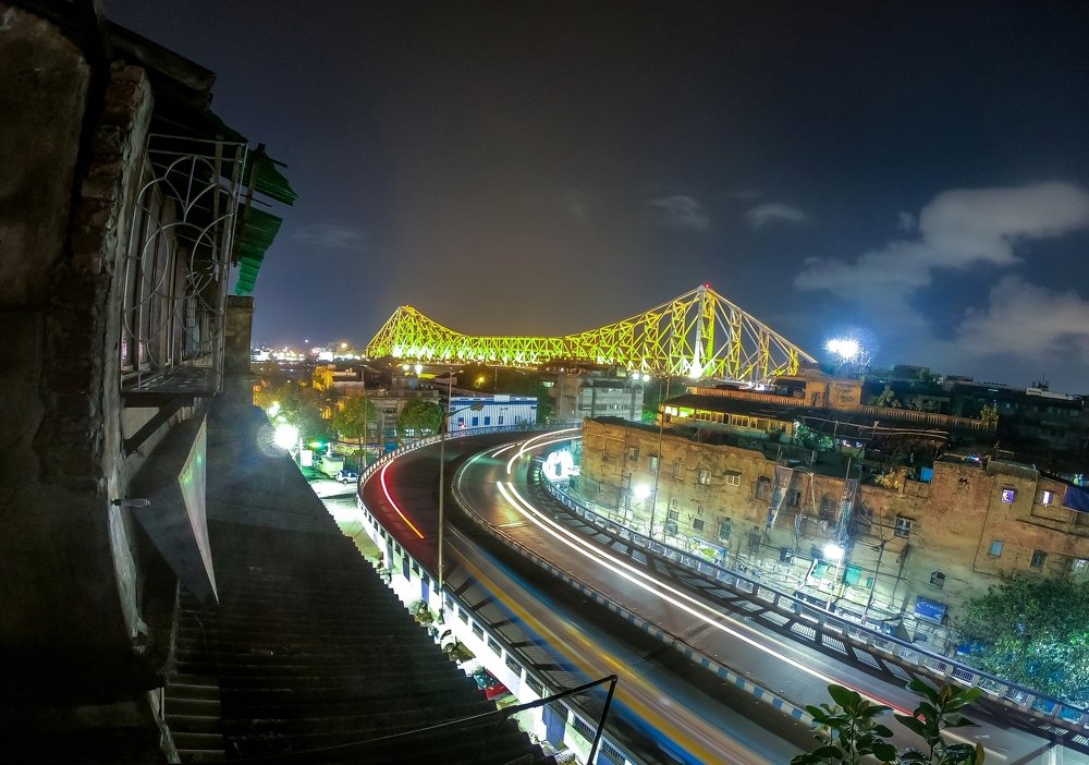 Howrah bridge at night