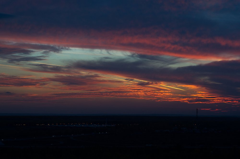 Вид из 18 этажа в октябре