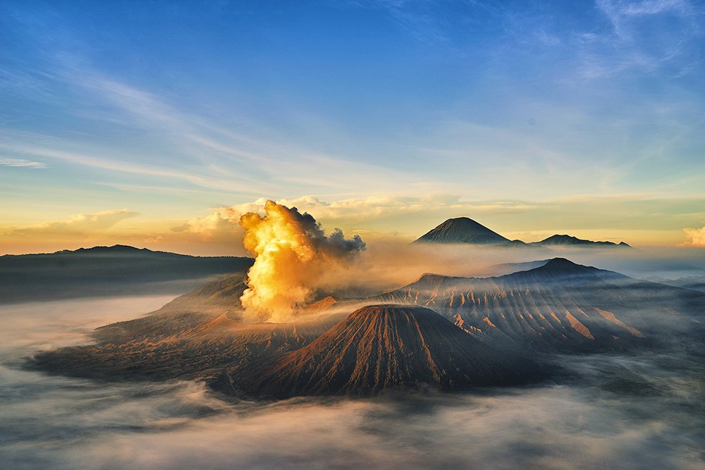 Burning Mount Bromo